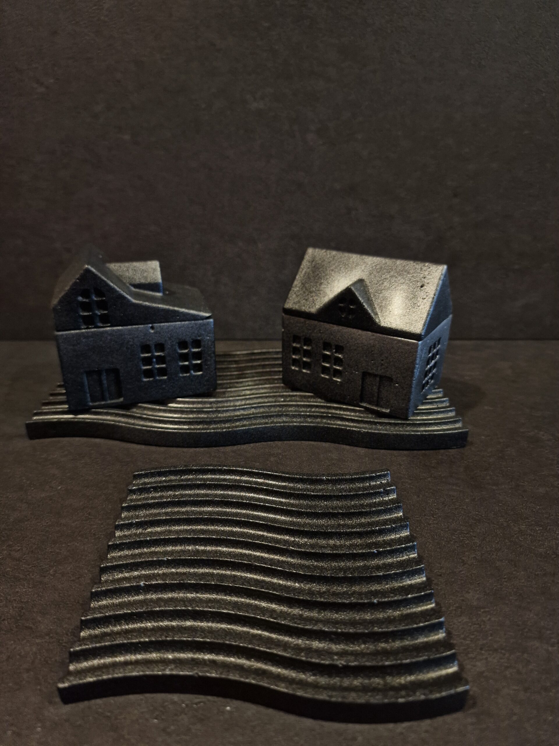 padekliukas banga nameliai juodas sidabras