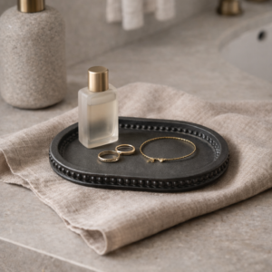 padekliukas ovalus su karoliukais pagrindine